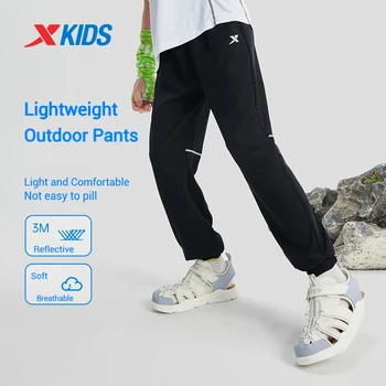 Xtep Abbigliamento per bambini 2025 Pantaloni sportivi estivi per bambini Nuovo stile Pantaloni morbidi traspiranti per esterni per ragazzi 675225669092 1