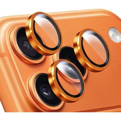 Premium Camera Lens Protector Case Cover - Enhanced Phone Protection Accessory - 17pro and 17pro max (Orange)