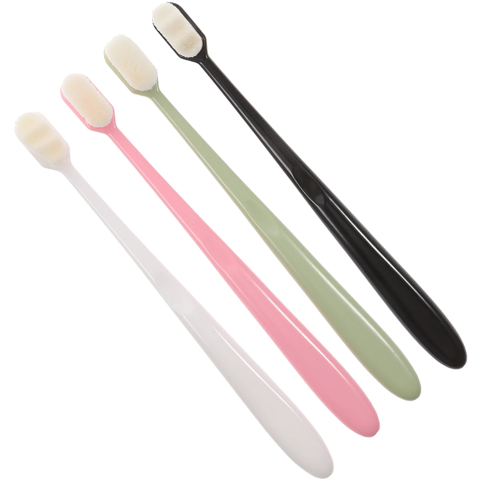 

4 Pcs Soft Toothbrush Travel Toothbrushes for Adults Portable Extra Gums Fine Bristles Manual Cleaning Super Kid
