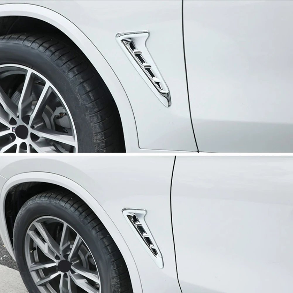 사이드 펜더 커버 공기 배출구 환기구 트림, 외부 액세서리, 자동차 스타일링, BMW X3 G01 2018-2021 탄소 섬유