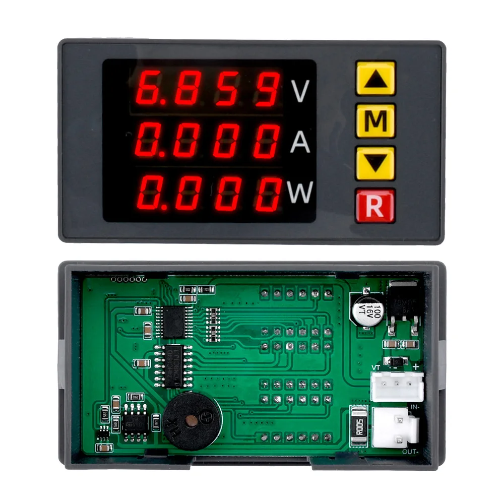 BM730 4-stelliges Hochpräzises Digitales Voltmeter Amperemeter Leistungsmessgerät 100V 10A 1000W Spannungs- und Stromanzeige Trimmer mit Summer – Detail 7