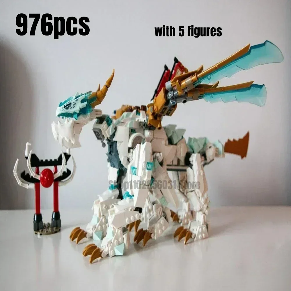 

976pcs Ice Dragon Creature Model Building Blocks Fit 71786 Assembled Bricks Kids Toys Birthday Christmas Gifts