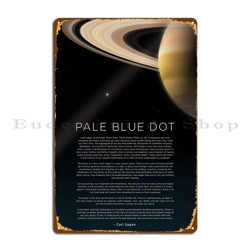 Blu Pallido Dot Speech 3 Metal Sign Vintage Garage Designer Soggiorno Cinema Tin Sign Poster