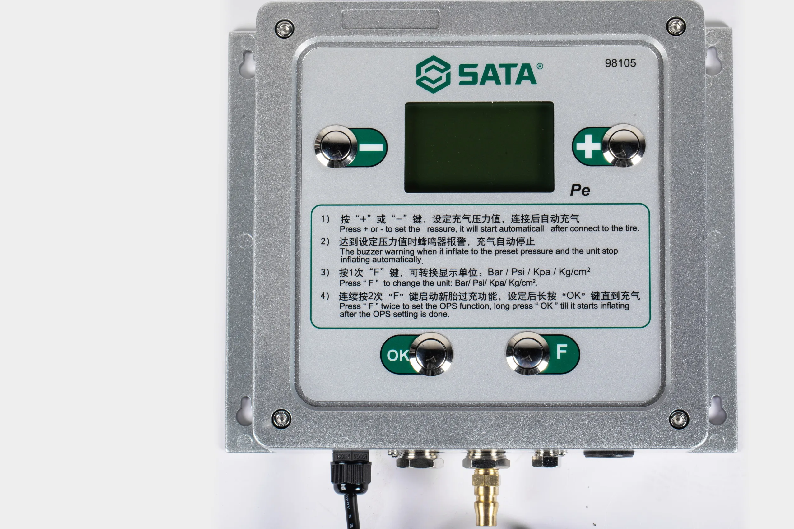 

SATA 98105 DIGITAL TYRE INFLATOR WALL MOUNTED INFLATOR
