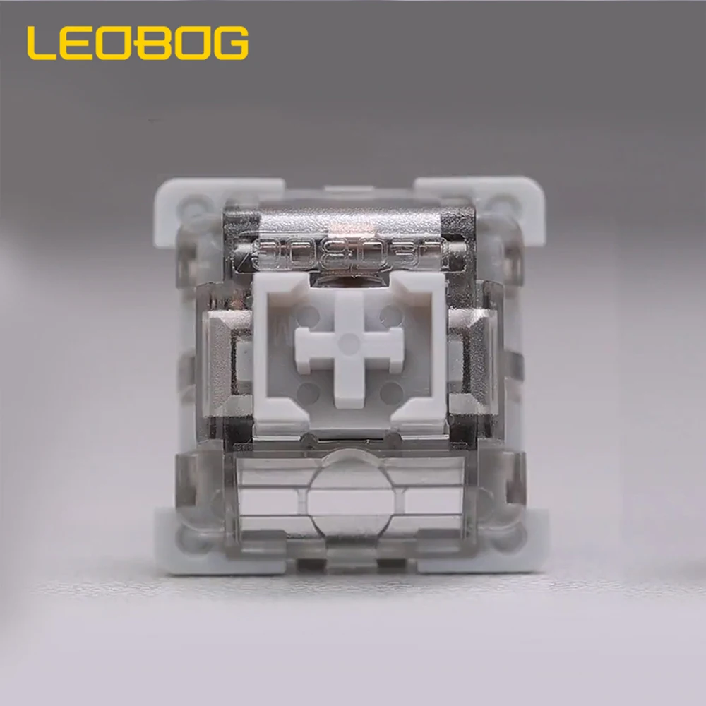 Leobog-interruptor Teclado Mecânico Interruptores Lineares Cinza Custom 3pin Teclado Gaming Faça Você Mesmo mx Rgb Hot-swap Switch v3 - Imagem 3