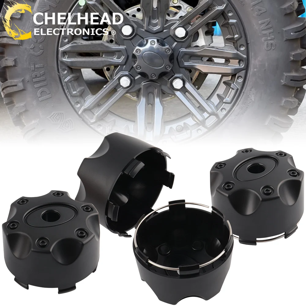 Tire Wheel Hub Dust Rim Cap Covers Black UTV Accessories for Polaris Sportsman Ranger RZR ACE 1521509-521
