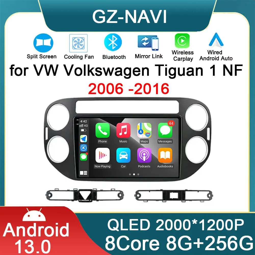 

Android OS для VW Volkswagen Tiguan 1 NF 2006 -2016 4G беспроводной Carplay GPS навигационный экран Автомобильный мультимедийный радиоприемник видеоплеер