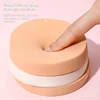 6/2Pcs Facial Powder Foundation Puff Round Shape Portable Soft Cosmetic Puff Makeup Foundation Sponge Wet Dry Use Beauty Tools
