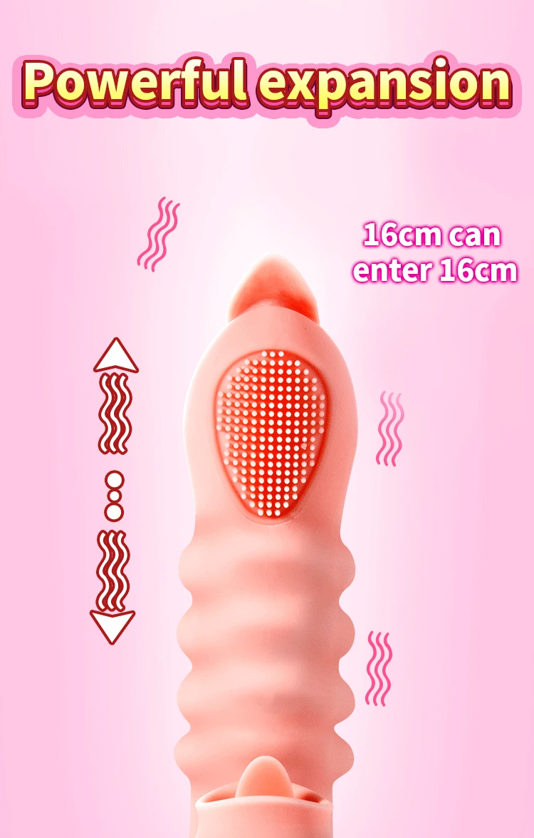 Dildo Neuer leistungsstarker Vibrator für Frauen G-Punkt-Kaninchenvibrator Zunge lecken Klitoris Stimulato_voghion.com