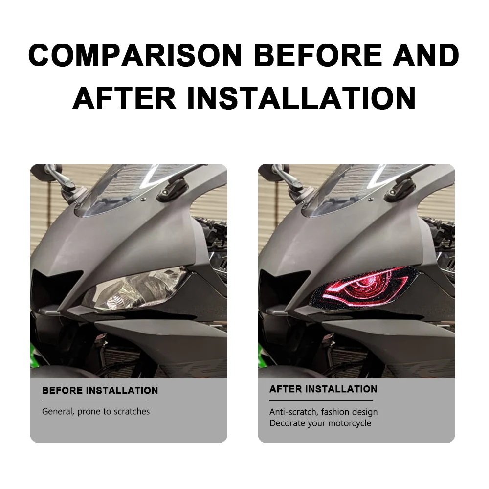 Scheinwerferaufkleber Für Zontes 368G 2024 - Wasserdicht & Schutz