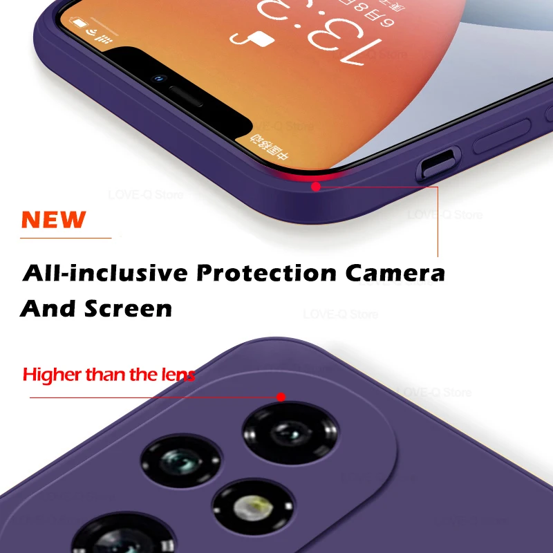 Enhanced Liquid Silicone Shockproof Phone Case - Soft Protective Cover
