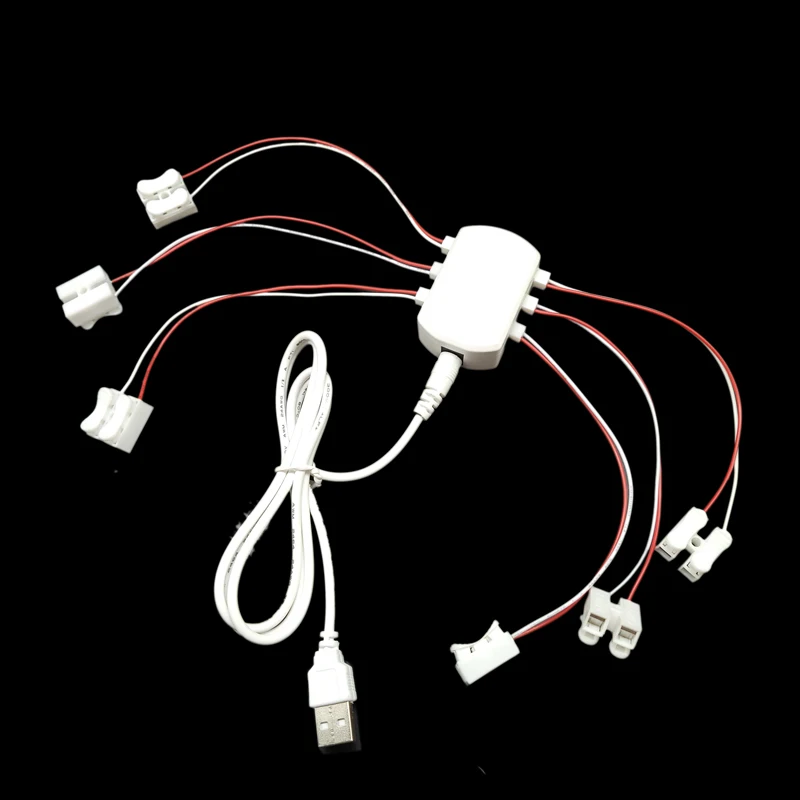 Alimentation USB 5V 12 Ports - Câblage Pour Lampadaire Miniature - Train électrique