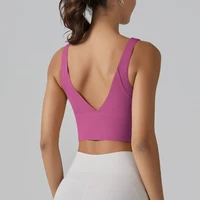 Yoga Bra Underwear Women Summer Shockproof Bra Beautiful Back Sports Running External Wear Training Fitness Yoga Tank Top Bra - Image 6