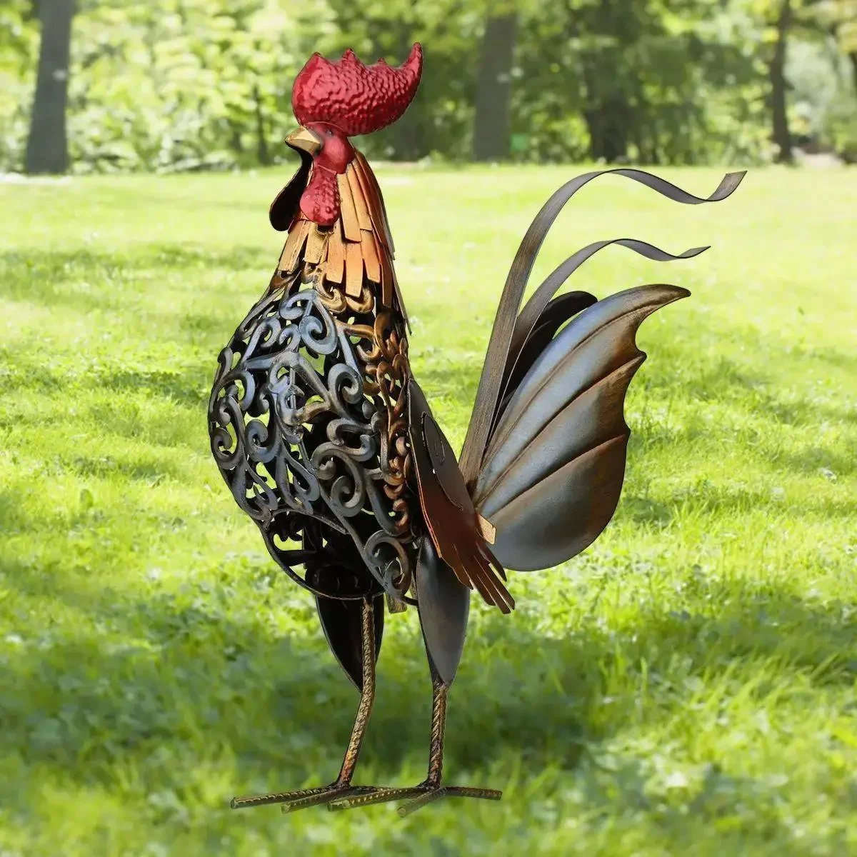 

Metal Creative Home Furnishings Modern Metal Decorative Iron Art Crafts Decorated Iron Rooster Living Room Decorations