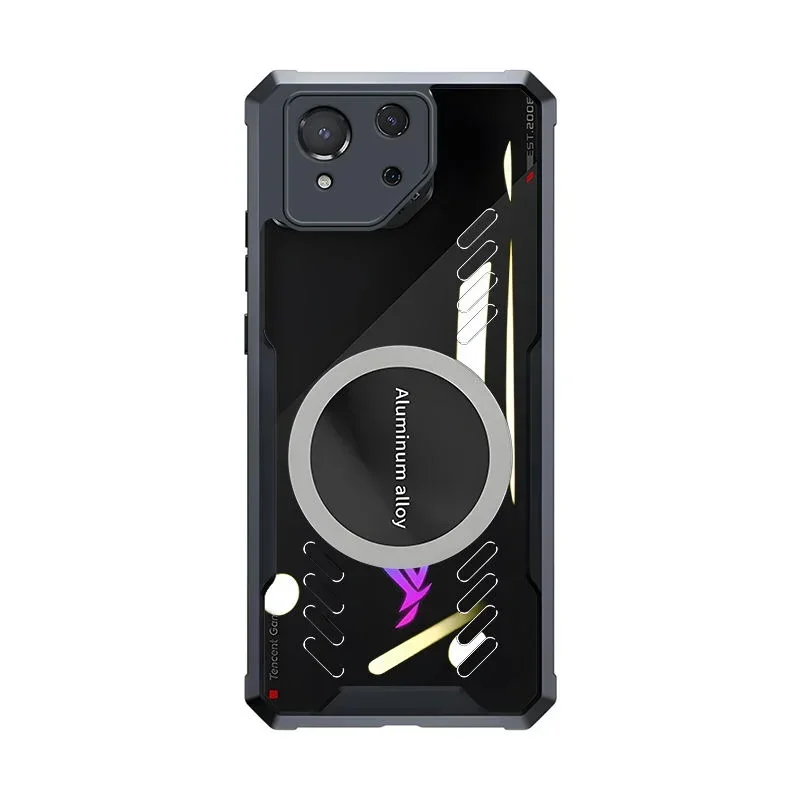 Enhanced Cooling Heat Dissipation Transparent Phone Case with Airbag Anti-Drop Protection