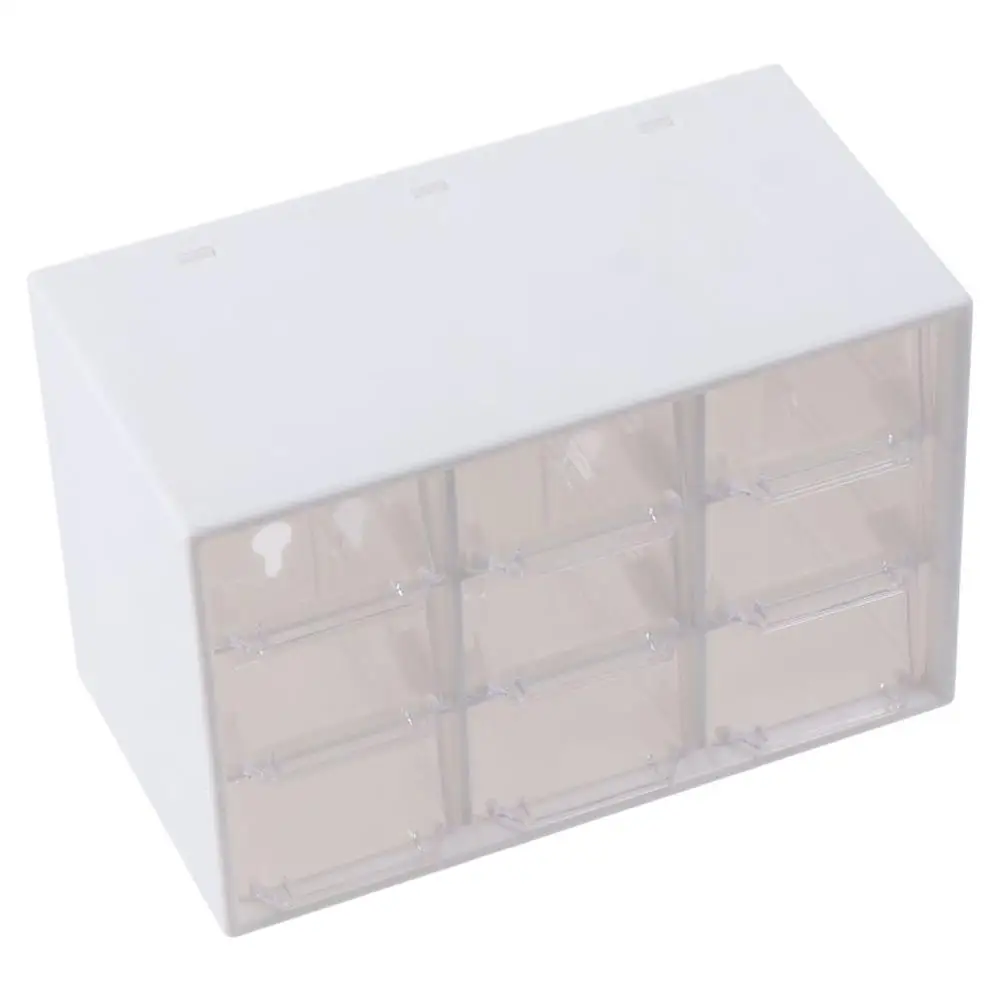 

Пластиковые офисные принадлежности, белый/розовый/зеленый ящик 4 "D X 7" W X 4,7 "H Nine Grid, Настольный ящик с 9 отсеками, пластиковый Настольный Органайзер