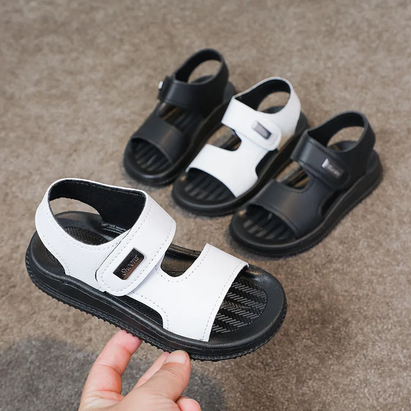 Summer New Boys Shoe Anti Slip Childrens Shoe Soft Soled Sandal Versatile Casual Shoes Comfort Baby Beach Shoes Simple Kid