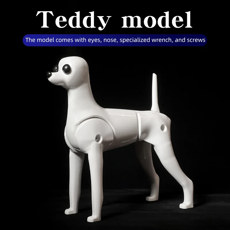 Teddy dog pet professional beauty simulation wig model practice special skeleton environmentally friendly PE material scissors