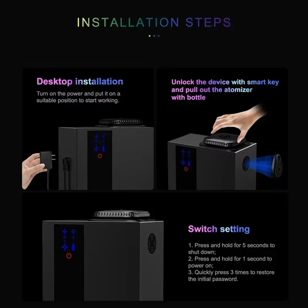 NAMSTE 4000m³ HVAC System Aroma Diffuser Smart APP Control Waterless Essential Oil Diffusers Home Air Freshener Perfume diffuser 5