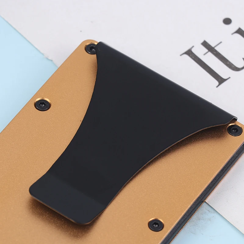 Minimalist Wallet For Men & Women - Slim RFID Wallet, Resistant, Credit Card Holder & Money Clip, Easily Removable Money