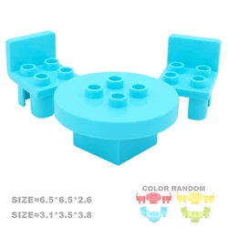 Deluxe Building Blocks Furniture Set (1 table and 3 chairs)