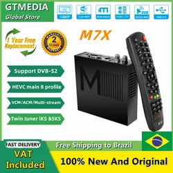 GTMEDIA M7X DVB-S2 SKS/IKS/CS/M3U,VCM/ACM,Twin Tuner lKS&SKS TV Receiver,realase 70.0°W LyngSat With Brasil CH SKS Free For Life