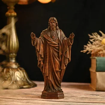 Handmade Wooden Jesus Statue 1