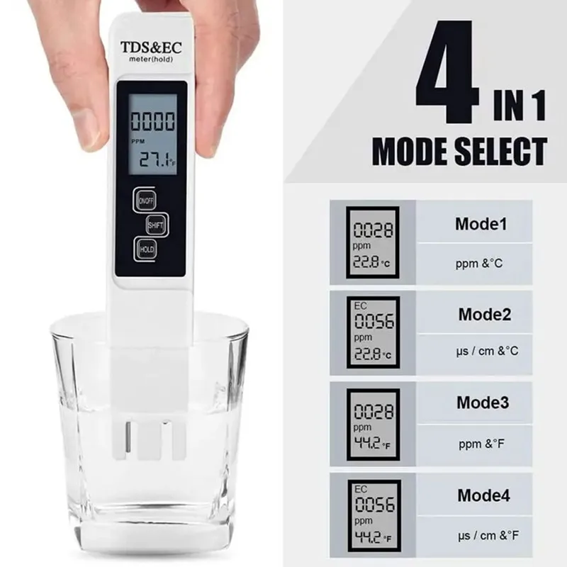 E Misuratore TDS, Tester Digitale Della Qualità 'Acqua, 0-9990 - Foto 10