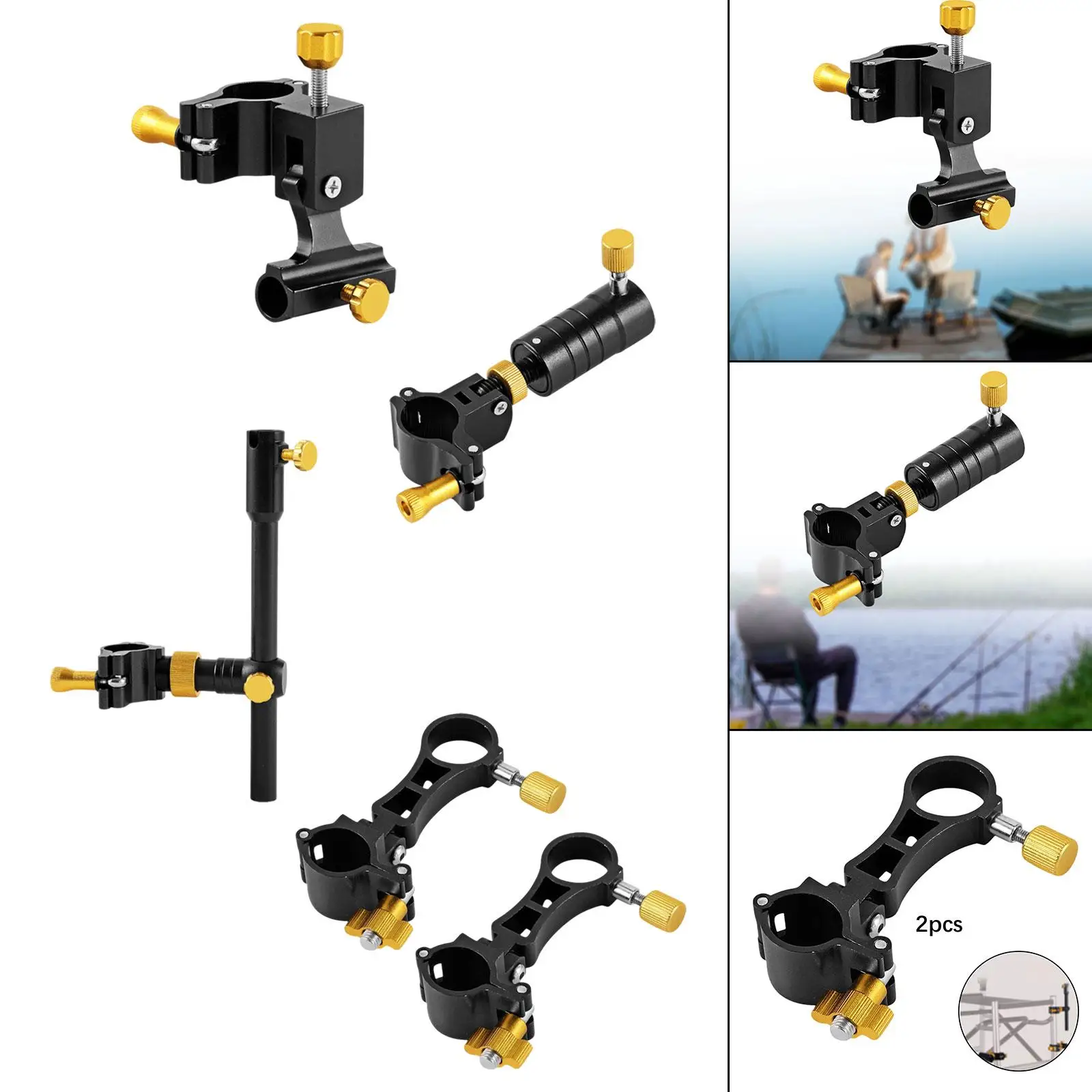 Fishing Chair Mount Bracket Accessories Support Flexible Leisure Chair Clip Supplies for Beach Garden Fishing Seat Gift River