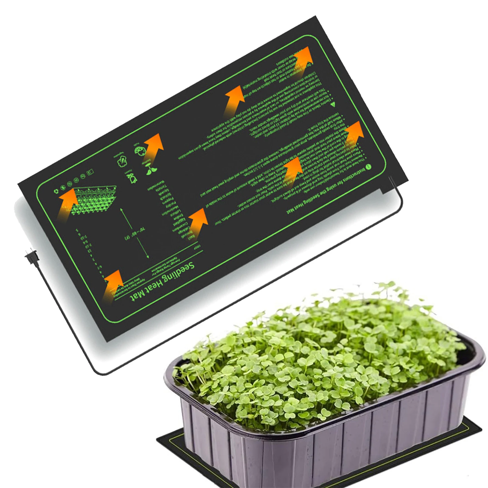 Garden Seedling Heating Pad 230V 20W Plants Heating Pad Pot Bonsai Fish Tank Keep Warming Seed Starting Germination Tool seedling heat mat
