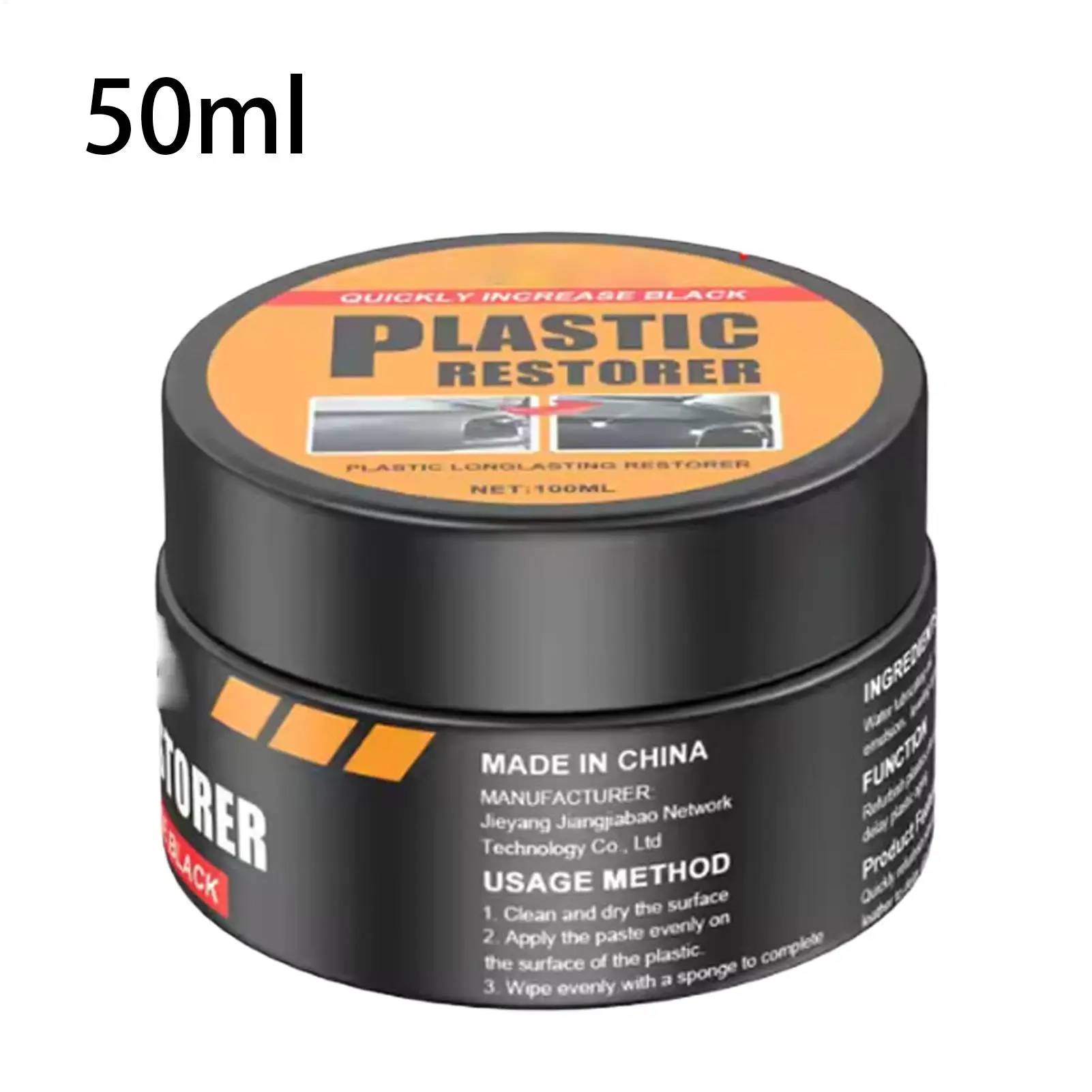 Car Interior Detailing Cream Auto Detailing Leather Renewal Wax Vehicle Polish Restoration Cleaner for Dashboard Rim Door Panels