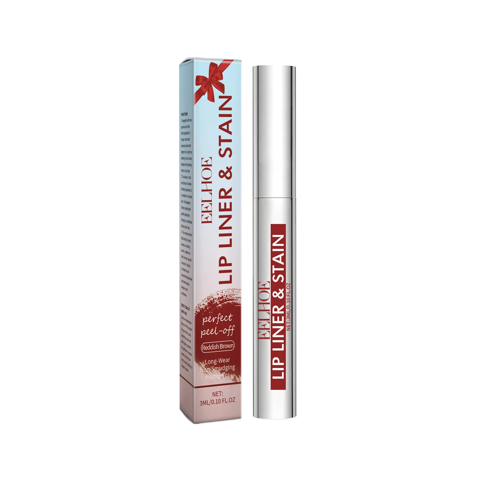 Delineador de labios despegable, 3 colores, mate, resistente al agua, antiadherente, desprendible, de larga duración, maquillaje, cosméticos