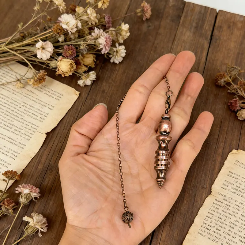 Luxurious Gold Metal Isis Pendulum for Professional Divination and Dowsing Practices