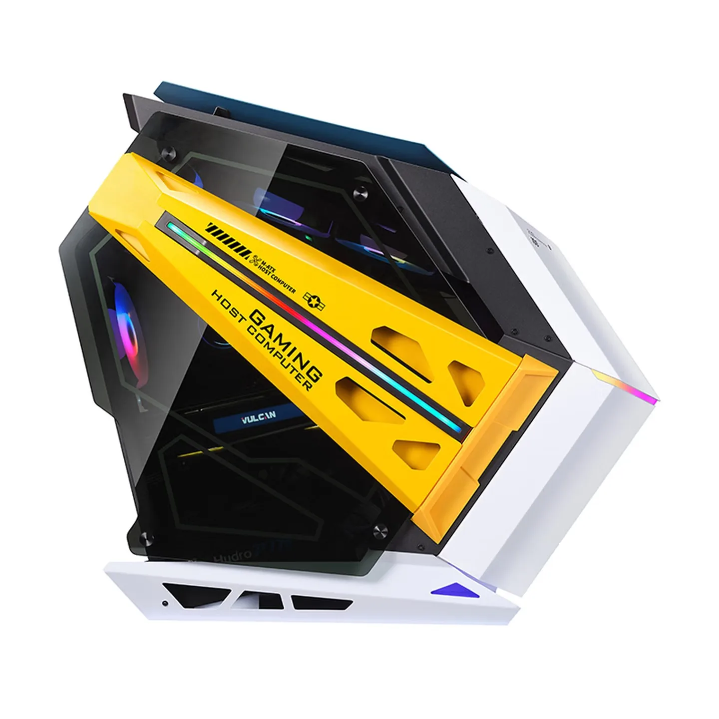 WJCOOLMAN 소울 배틀쉽 에일리언 형태 컴퓨터 케이스 ATX/M-ATX/MINI-ITX 메인보드 호환 240 수냉 시스템