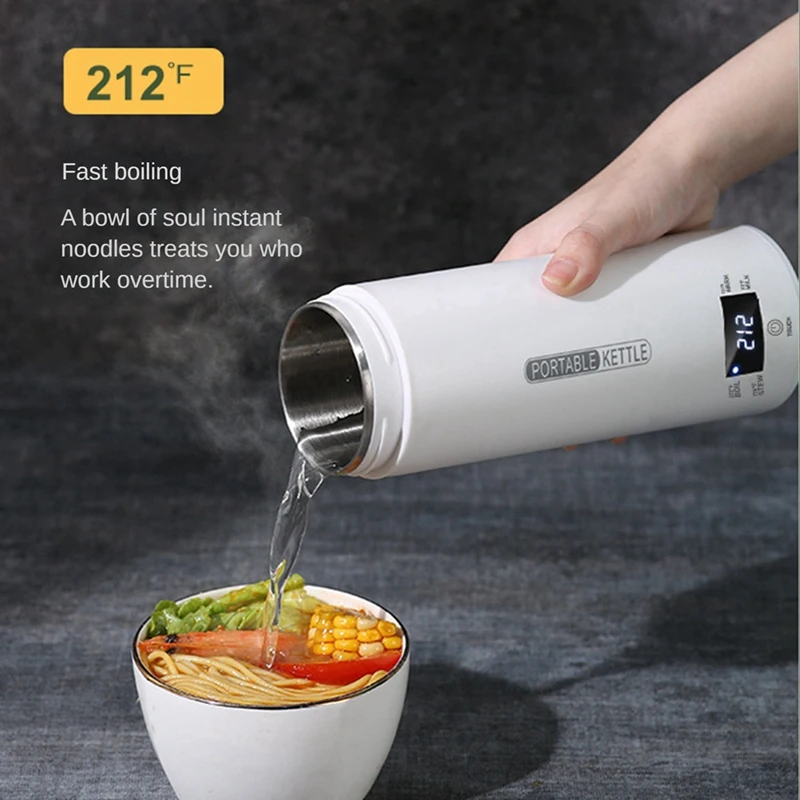 ABNL Electric Kettle Water Thermal Heating Boiler Travel Stainless Steel Tea Pot Coffee Milk Boiling Cup 110V 220V