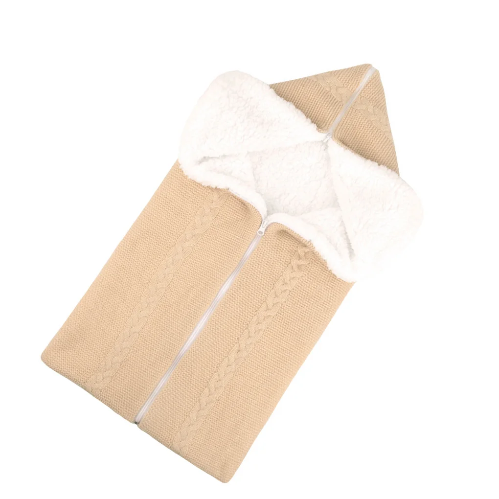 Infant Sleeping Blankets Thicken Swaddle Zipper Kid Sleepsack Newborns