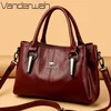 2025 Genuine 3 Layers High Quality Soft PU Leather Ladies Shoulder Crossbody Bags for Women Luxury Handbags Women Bags Designer