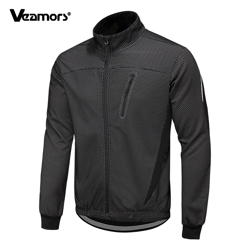 Men's Cycling Jacket Winter Warm Jacket Thickening Fleece Windproof