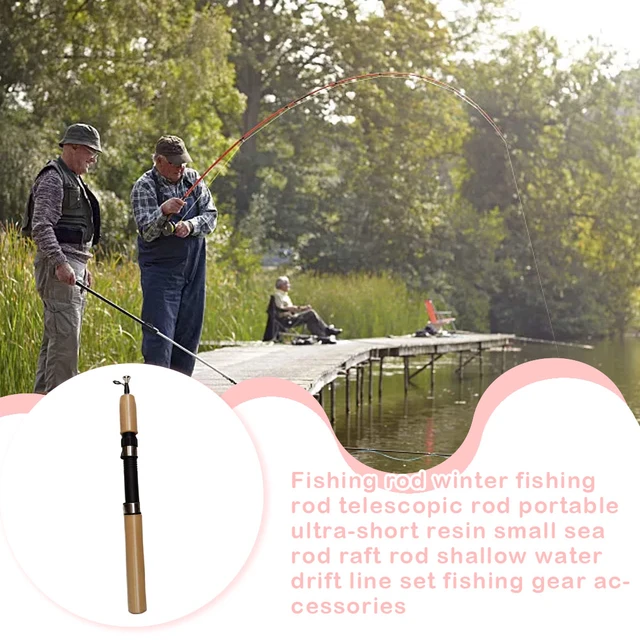 75cm Telescopic Ice Fishing Rod Portable River Shrimp Carp Fish