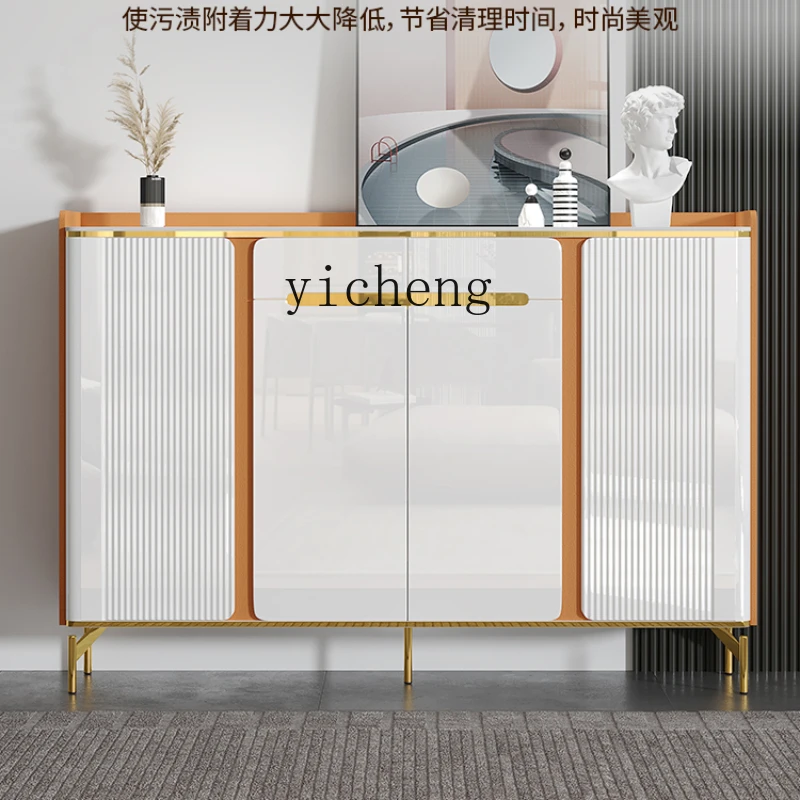 

ZK Stone Plate Light Luxury Shoe Cabinet Home Doorway Entrance Shoe Cabinet Integrated Wall Entry Door Entrance Cabinet