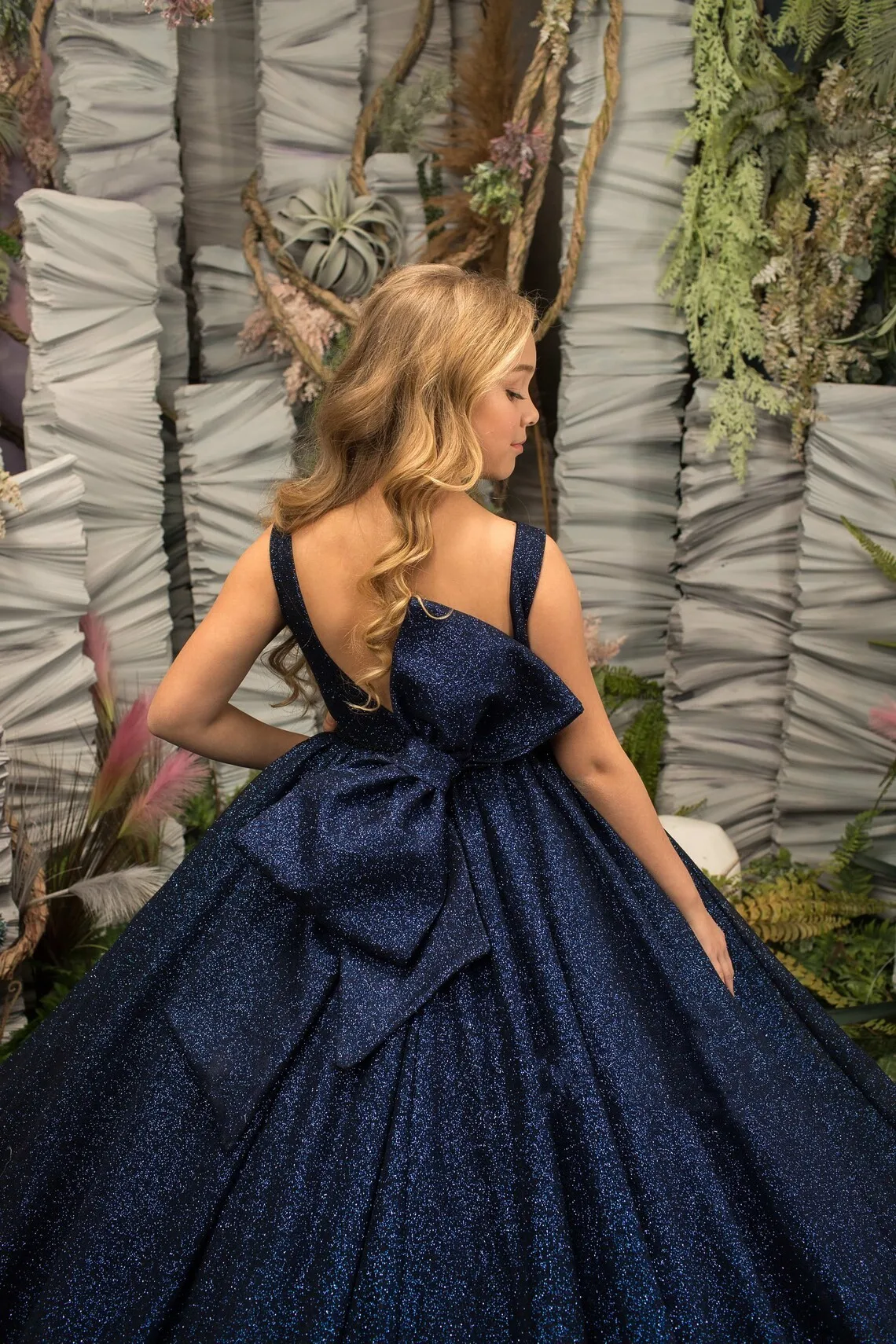 Feestjurk Glitter GRACE KARIN Sprankelende Baljurk Voor Meisjes - Pailletten, één Schouder, Feestjurk Voor 7-14 Jaar Jurk 7-14 Jaar