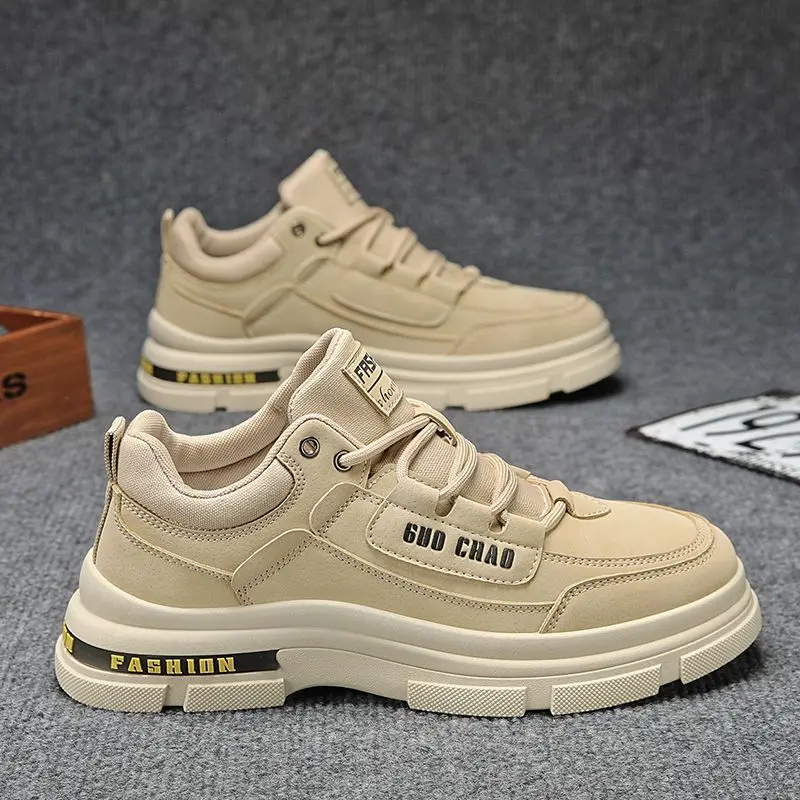 מגפי מרטין לגברים אביב עמיד למים נגד החלקה ספורט עבודה מזדמנת עבודה נמוכה עזרה בגדי עבודה נעלי הגנה עמידות ללבוש