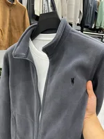 Sweat-shirt cardigan de marque haut de gamme pour hommes, nouveau créateur de mode, manteau en peluche brodé Paul, chaud et épais, veste décontractée, automne 2025 5