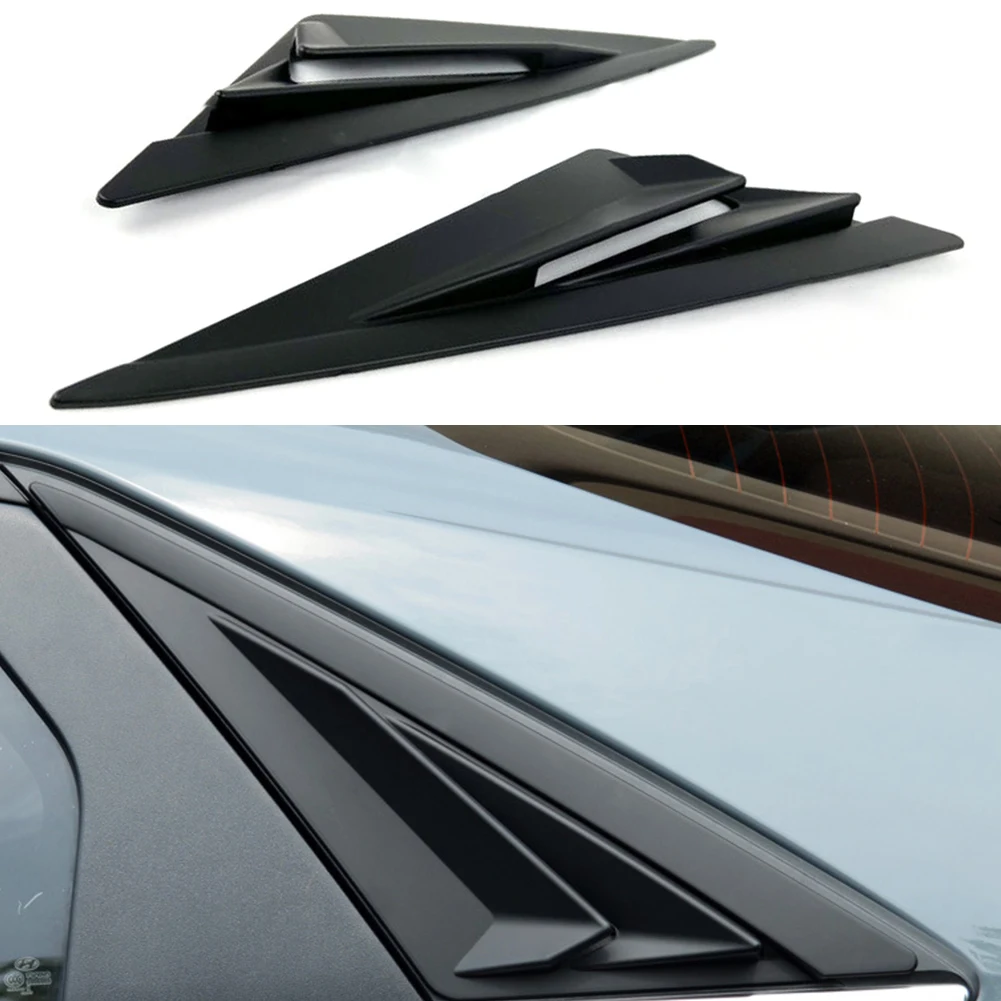 

DWCX 1 пара автомобильных боковых вентиляционных жалюзи затвора овальной крышки отделки рамы подходит для Hyundai Elantra Sedan 2021-2024 матовый черный