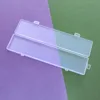 Long Rectangle Plastic Organizer Pencil Brush Storage Box Transparent Case For Pen Accessories Container 2