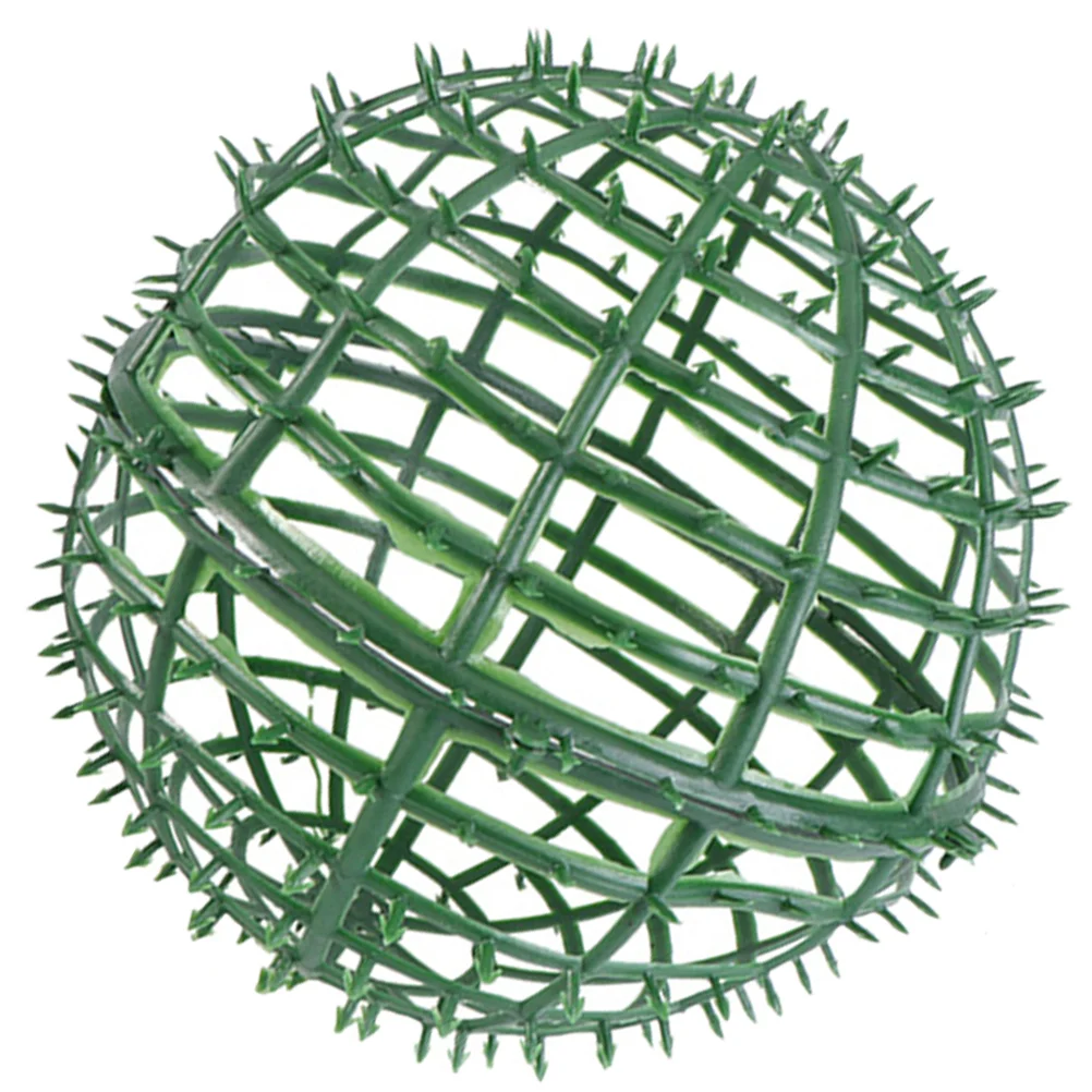 

Artificial Plants Topiary Ball Support Cage Plastic Plants Trelli Faux Green Ball Frame Rack Flower Shelf Holder Garden Backyard