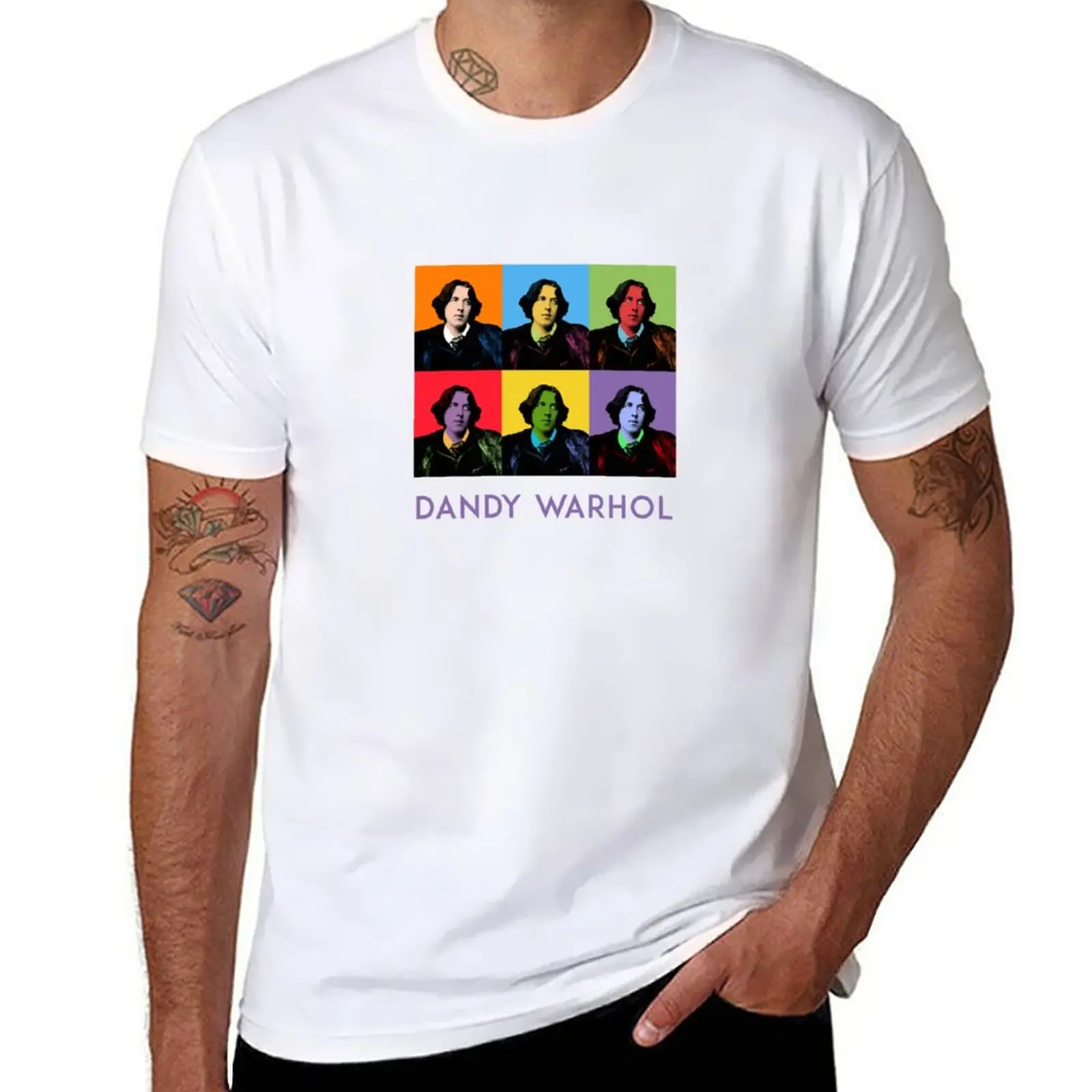 

Dandy Warhol T-Shirt boys animal print quick drying funnys Men's cotton t-shirt