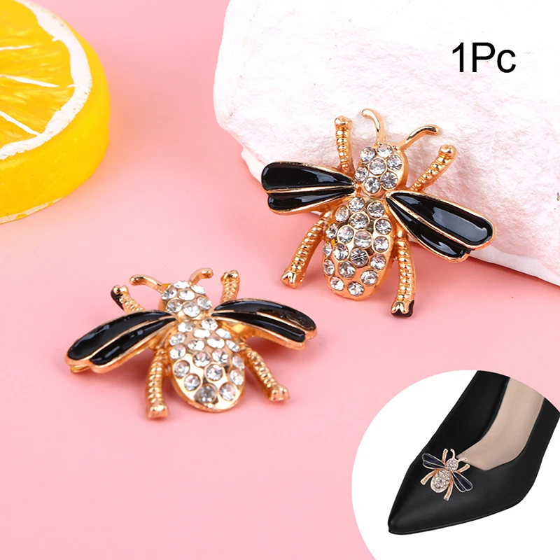 1Pc Bee Shoe Clip Metal Shoe Buckle Women High Heel Charms Buckle Pumps