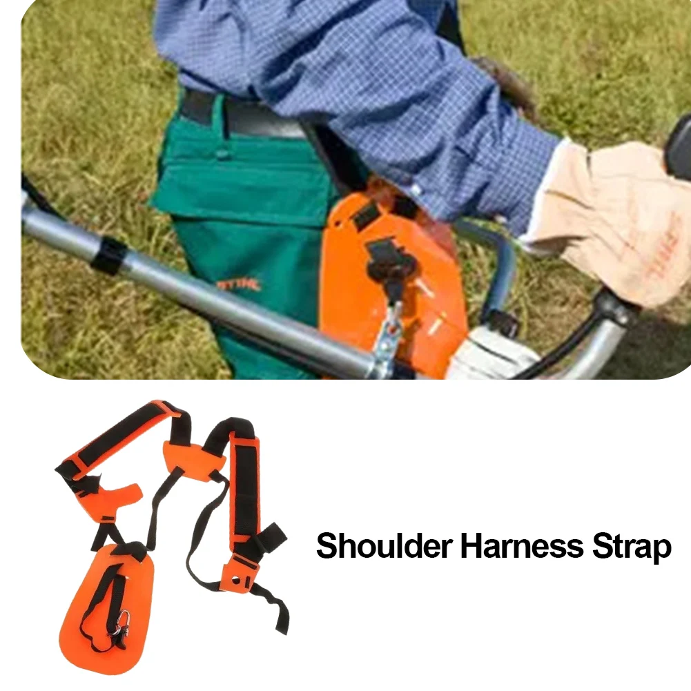 New Lawn Mower Harness Strap Adjustable Grass Trimmer Strap Labor Saving Double Shoulder Strap for Brush Cutter Mower Trimmer