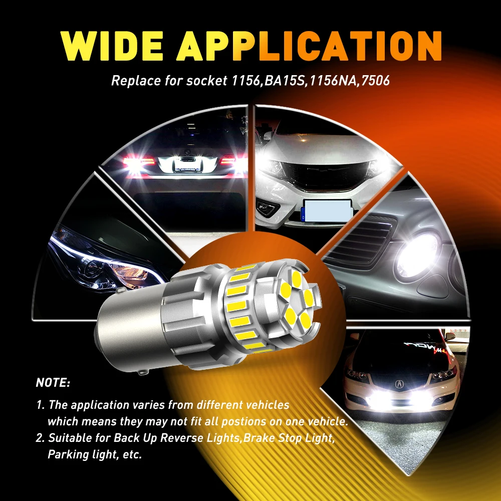 OXILAM LED  ĵ   , ְ , DRL  , 6500K  Ʈ, 1200Lm, 12V SMD, P21W, 2 